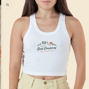 818 Tequila Camp Crop Tank Top size S